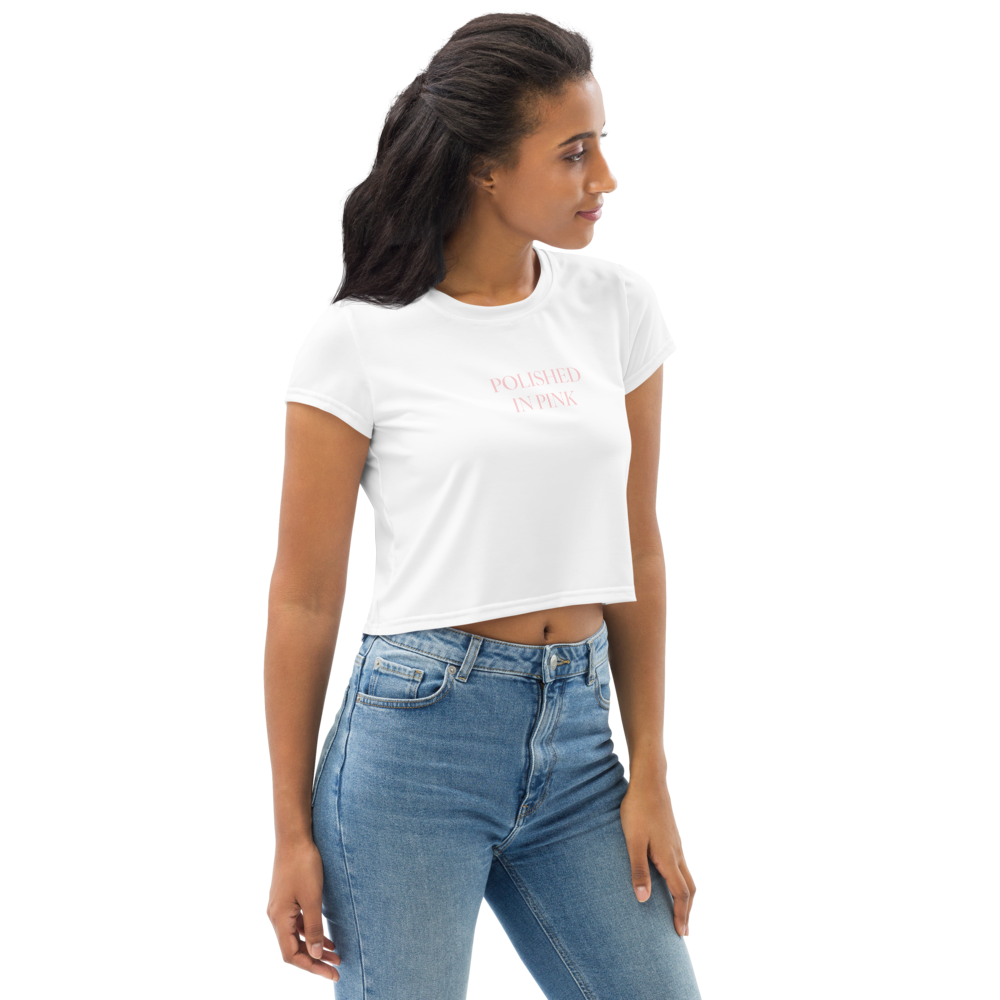 Polished In Pink Crop Tee - Image 3